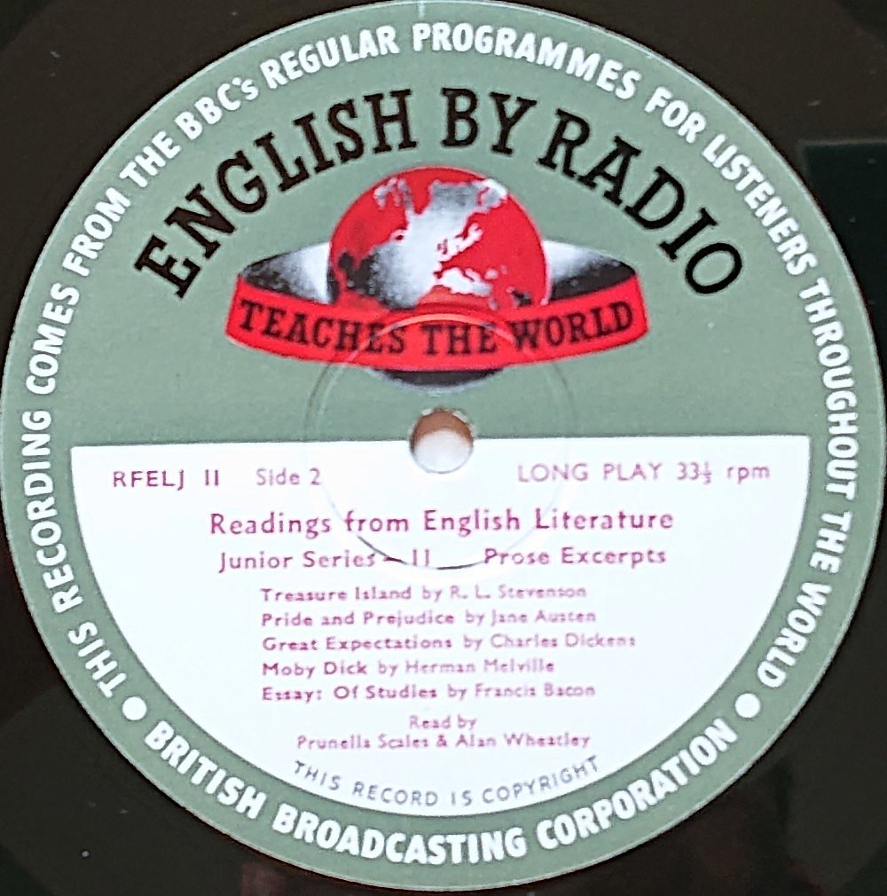 RFEL 8 Junior Series II - Prose Alan Wheatley / Prunella Scales from the BBC records and Tapes library Label